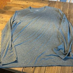 BROOKS Size XXL GRAY LONG SLEEVE Shirt wicking